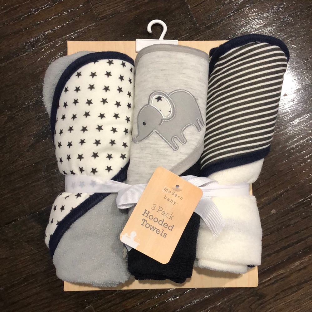 Baby hooded bath towels